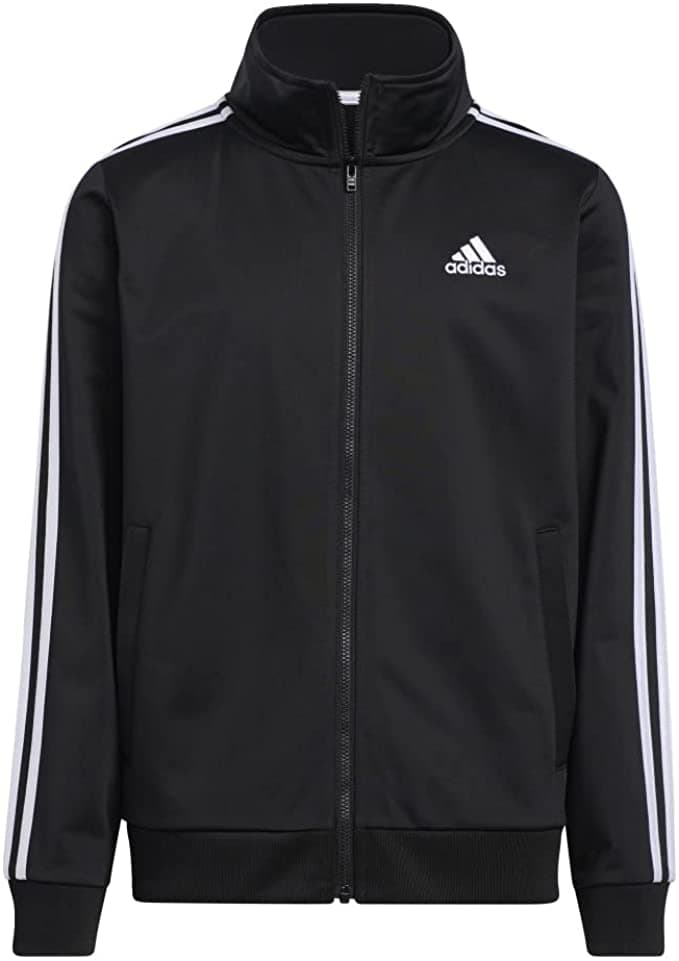 adidas Boy's Zip Front Iconic Tricot Jacket